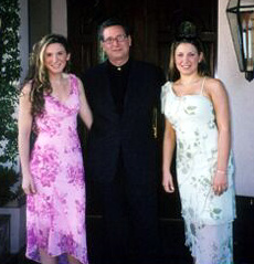 Tera and Annelies with their father,Bob